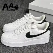 AA代購 Nike 小白鞋 Air Force 1 AF1 黑白 全白白底黑勾 休閒鞋 黑武士 情侶鞋 男女鞋