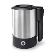 (店+)【KINYO】雙電壓旅行快煮壼 0.6L AS-HP70 鏽鋼熱水壺 隨行快煮壺 摺疊防燙把手 電熱水壺 自動斷電