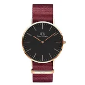 Daniel Wellington Classic Roselyn 40mm玫瑰紅織紋錶-DW00100269