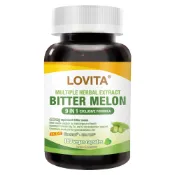 LOVITA愛維他 苦瓜胜肽(180顆素食膠囊)(含鉻,鎂,鋅,肉桂,綠咖啡,武靴藤,桑樹葉,辣木葉)