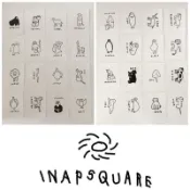 🇰🇷 ᴢʜᴏᴜ.ᴋʀ現貨｜INAPSQUARE LOVE ANIMAL 單張貼紙 裝飾貼紙｜ 韓國文創·品牌代購