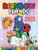 【三民網路書店】Rainbow Friends Coloring Book: Edition Unique Characters for Creative Kids and Teens Ages 4-12 作者：Mouel