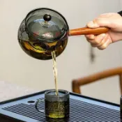 【臺灣熱賣】旋轉逍遙壺小青柑專用泡茶壺玻璃耐高溫煮茶器家用電陶爐茶具套裝