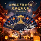 客製宣紙折疊扇印刷功夫扇diy折扇客製化團扇製作紙扇應援扇子訂製折扇古風應援折疊扇中式空白摺疊媽祖手扇古扇古典選舉紀念品