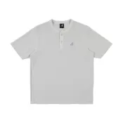 (店+)【KANGOL】KANGOL 短T 白灰 開襟 華格夫 短袖 中性 6625100209
