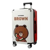 全新 限量特價🌈【 LINE FRIENDS 】熊大 多籽多福 前開式 行李箱 (24吋硬殼) 胖胖箱 旅行箱