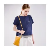【Le Polka】帆船刺繡純棉上衣-女