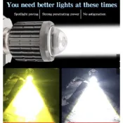 H4 H6 直上型 魚眼大燈 摩托車 小盤 LED 小魚眼 機車大燈 透鏡 勁戰 G6 LED大燈