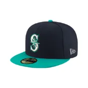 NEW ERA 59FIFTY 5950 MLB 球員帽 西雅圖 水手隊 海軍藍/綠 棒球帽 鴨舌帽【TCC】