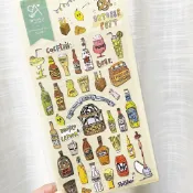 蕾絲貓-*現貨-*復古繪畫瓶瓶罐罐貼紙*2021