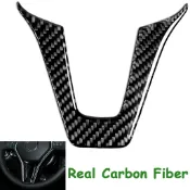 亮光3D真碳纖維 Carbon Fiber 真卡夢 方向盤U型貼片 適合 12-15 W204 C350 C250