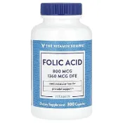 【iHerb】The Vitamin Shoppe, 葉酸，800 微克，300 粒膠囊