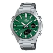【CASIO 卡西歐】CASIO EDIFICE 賽車狂人 雙顯示系列時尚腕錶-綠-EFV-C120D-3A