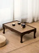 協貿國際日用品生活8館 日式簡約榻榻米小桌子實木飄窗茶臺炕桌矮桌地桌復古羅漢床茶幾