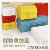 🥰爆款推薦🥰 收納盒 整理盒 收納箱 家居收納 衣物收納 Tenma手提工具箱百寶箱藥盒配件整理盒塑料零件 0806
