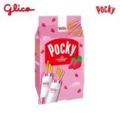 【大樹健康購物網】【Glico格力高】Pocky百奇(9入/袋)草莓棒分享包