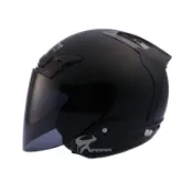 【LUBRO】安全帽 AIR TECH 素色 消光黑 3/4罩 通風 內襯可拆 半罩帽 AIRTECH｜耀瑪騎士