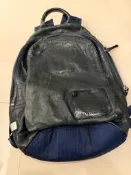 TOUGH Jeansmith 真皮拼接尼龍雙肩後背包（二手）