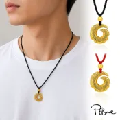 Prisme 晶金飾 黃金墜項鍊 時來運轉 純金999 男士繩項鍊 任選 (約0.22錢±0.03)｜父親節 送禮