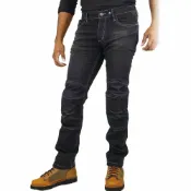 (店+)【KOMINE】日本品牌 騎士緊身彈性牛仔防摔褲 WJ-7373S Black/Deep Indigo 二件式護具 台灣納普司 總代理公司貨日系騎士用品大品牌
