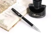 【上品名筆工藝坊】英雄253A 亮黑色 硬筆暗彎尖書法美工鋼筆（253A）