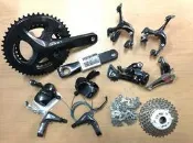 ☆夢想揚揚☆日本Shimano SORA R3000 2x9速平把公路車大全套 50/34T 170原廠散裝