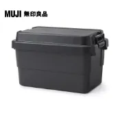 【MUJI 無印良品】耐壓收納箱/大/黑