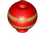 【磚樂】LEGO 樂高 20953pb03 6258826 Round 2x2 Sphere 紅色 舞龍舞獅彩球