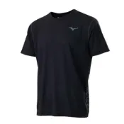 MIZUNO 路跑短袖T恤  運動 吸汗快乾 黑 男款 反光燙印 J2TAB005 【樂買網】