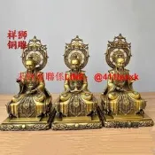 黃銅太上老君神像道家供奉三清道祖銅像擺件祖師靈寶元始天尊定製