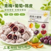 🔥隔日達🔥免運🔥陳皮青梅抱葡萄60 g酸甜梅子潮汕蜜餞果乾辦公網紅零食 陳皮青梅抱葡萄