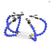 多臂夾 焊接輔助工具 多臂維修工具 鋁合金夾具 PCB維修輔助萬向夾 第三隻手工具 焊臺夾具        【5臂】
