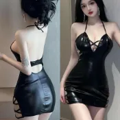【洋裝】 掛脖洋裝 辣妹風洋裝 V領洋裝 露背洋裝 包臀洋裝 性感洋裝 系帶洋裝 歐美風洋裝 顯胸大洋裝 連身裙
