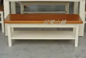 台中可愛小舖傢俱家飾精品 美歐英式古典鄉村風全實原木雙色立體雕花朵萊茵五５呎尺餐桌泡茶桌靠背情人椅長板凳餐椅　網拍促銷價