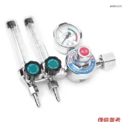 0-25MPa 氬氣表雙管減壓器 雙管 氬氣表壓力錶 雙管氬氣表 迷你節能防摔氬氣表 鋅合金耐震壓力錶