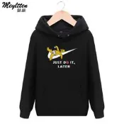 加絨款 連帽T 優質材質just do it長袖運動衛衣男士秋冬衣服辛普森日系潮牌學生男女情侶