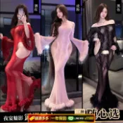 辛選百貨 {可打統編 保固一年}【霏慕】性感魚尾裙網衣制服qqny火辣約會戰袍情趣內衣性感睡衣女Z117