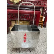 【靜福緣】台灣製 『白鐵五寶車(B款) 』進香繞境五寶收納乩童用法器五寶法器