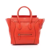 【DOKODEMO】【二手】 CELINE Luggage Mini Shopper 手提包，RED皮革，女士，二手 B