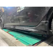 FORTIS 一體式 230cm 可裁減 鋼琴烤漆黑 汽車 左右側裙 左右定風翼 側擾流 側風刀 通用側裙 擾流板