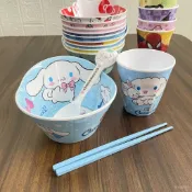 卡通玉桂狗防摔防燙兒童碗家用飯碗宿捨學生碗幼兒園餐盤餐具套裝 DVOB