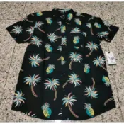 RIP CURL 短袖 襯衫 嘻哈 饒舌 尺碼S胸圍108 衣長72