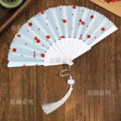 ⚡ 扇子 摺疊扇 夏季卡通扇子 輕巧好攜帶摺疊扇 塑膠摺疊扇 隨身流蘇扇子 水果卡通扇 隨身扇 摺疊扇子 塑膠扇子