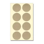 ≡☆阿雪包裝家☆≡ 日本進口 未晒圓形標籤貼紙 No.664【48片】直徑34mm｜牛皮色封口貼｜手寫貼紙