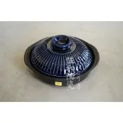 (店+)+佐和陶瓷餐具批發+【寶藍菊花8號砂鍋-日本製】Kikka 砂鍋 直火 一鍋到底 火鍋 燉鍋 陶鍋 白粥 白飯 關東煮