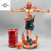 元氣招財  海賊王模型 GK鵰像 LX翻模 MAX係列 三兄弟 十字火艾斯 可發光 動漫週邊 公仔 擺件 盒裝 禮