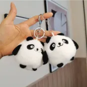 客製化【玩偶】可愛熊貓毛絨玩具 創意玩偶鑰匙扣 背包吊飾 生日禮物 娃娃機 公仔批發