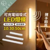 長型磁吸感應燈 小夜燈 日光燈 自然光 玄關燈 走廊燈 USB充電燈 人體感應燈【DZ0037】