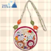 【SAS日本限定】東京迪士尼 達菲家族 Delightful Autumn Woods 掛繩 票卡夾零錢包