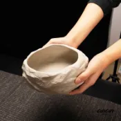 水盂 水方 建方 筆洗 茶渣桶 廢水盂 具配件廢水缸 茶渣缸大号粗陶茶洗水盂笔洗日式茶具洗茶杯陶瓷莲花水培花盆碗铜钱草花